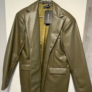 PrettyLittleThing Khaki Blazer